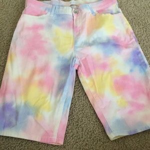 light tie dye jeans